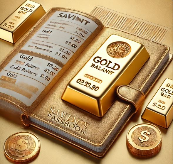 금을 저축하는 그림을 보여주는 이미지