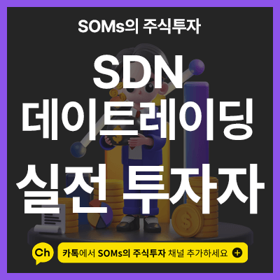 SDN 매매 사례 - 주가가 상승하기 전에 나타나는 신호 포착