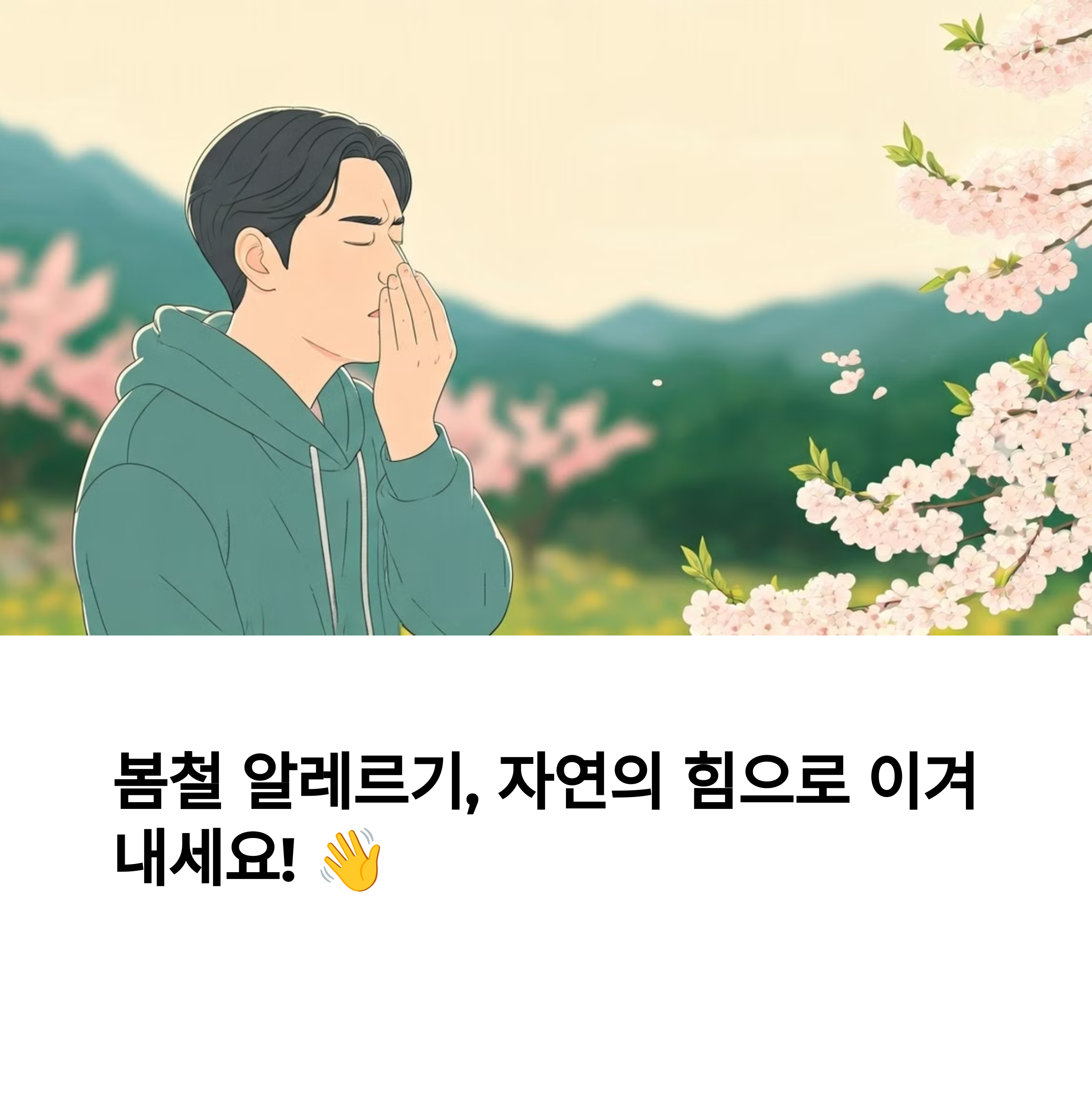 봄철 알레르기 자연의 힘으로 이겨 내세요!