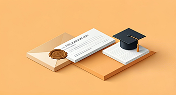 장학금 서류와 금액을 표현