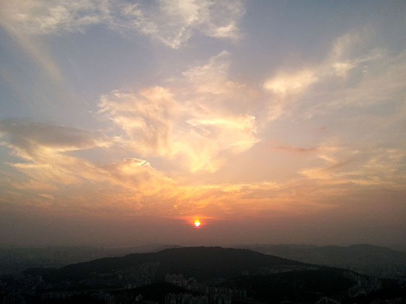 인왕산 선셋컬러(Sunset Color) 