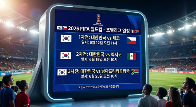 2026 월드컵 일정 한국 대표팀 총정리
