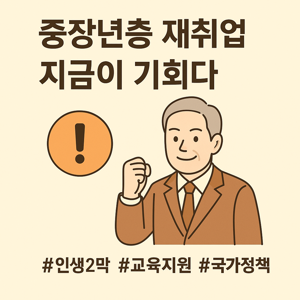 중장년층 재취업, 지금이 기회다 (인생 2막, 교육지원, 국가정책) 관련 사진
