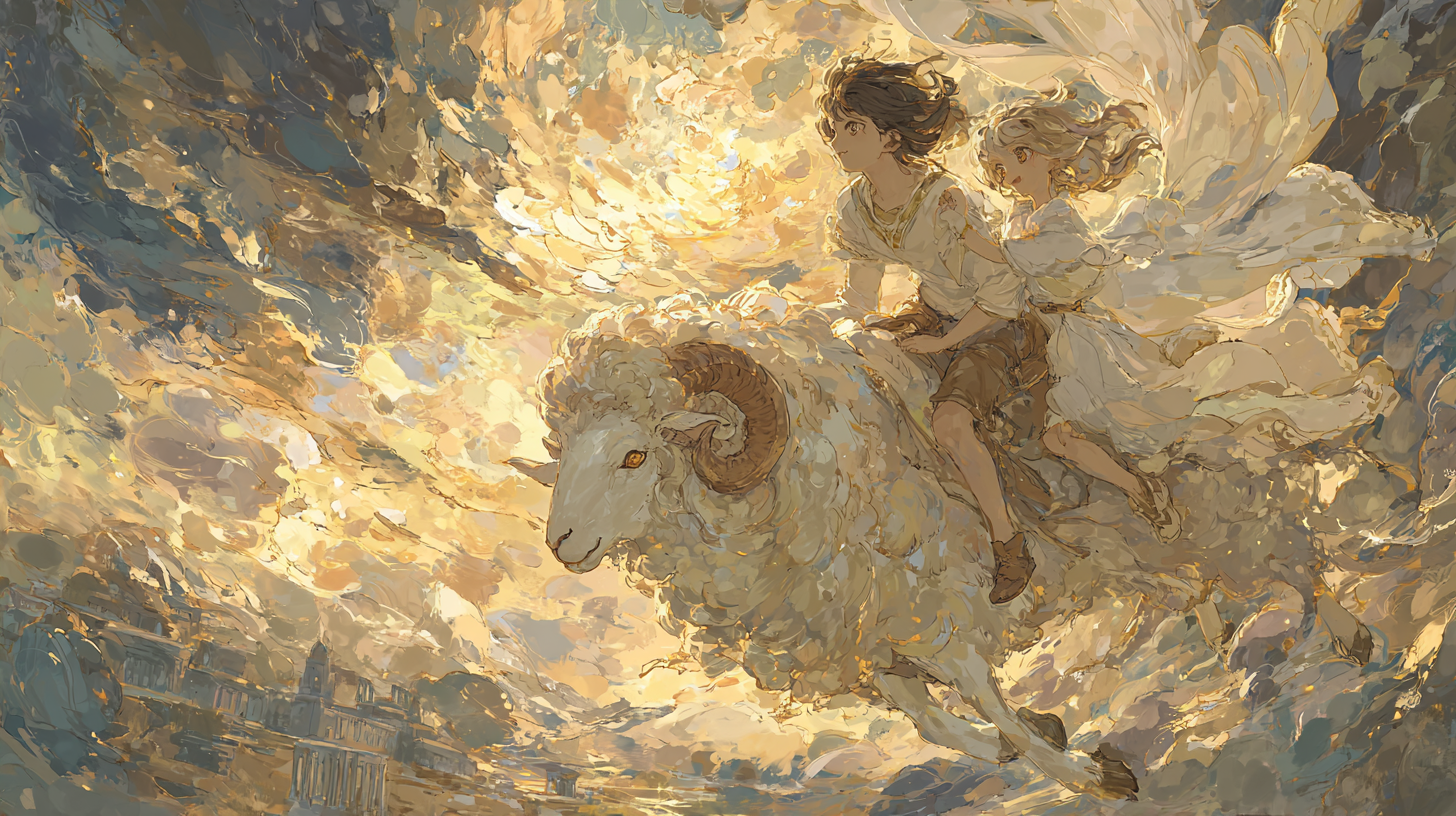 양자리: 황금양털부터 아르고호, 모험까지 - 두 아이를 구하고 영웅들의 꿈이 된 신성한 양의 전설