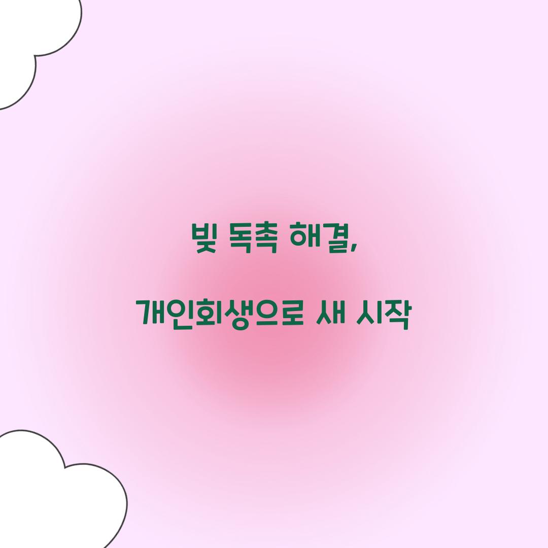 빚 독촉 해결