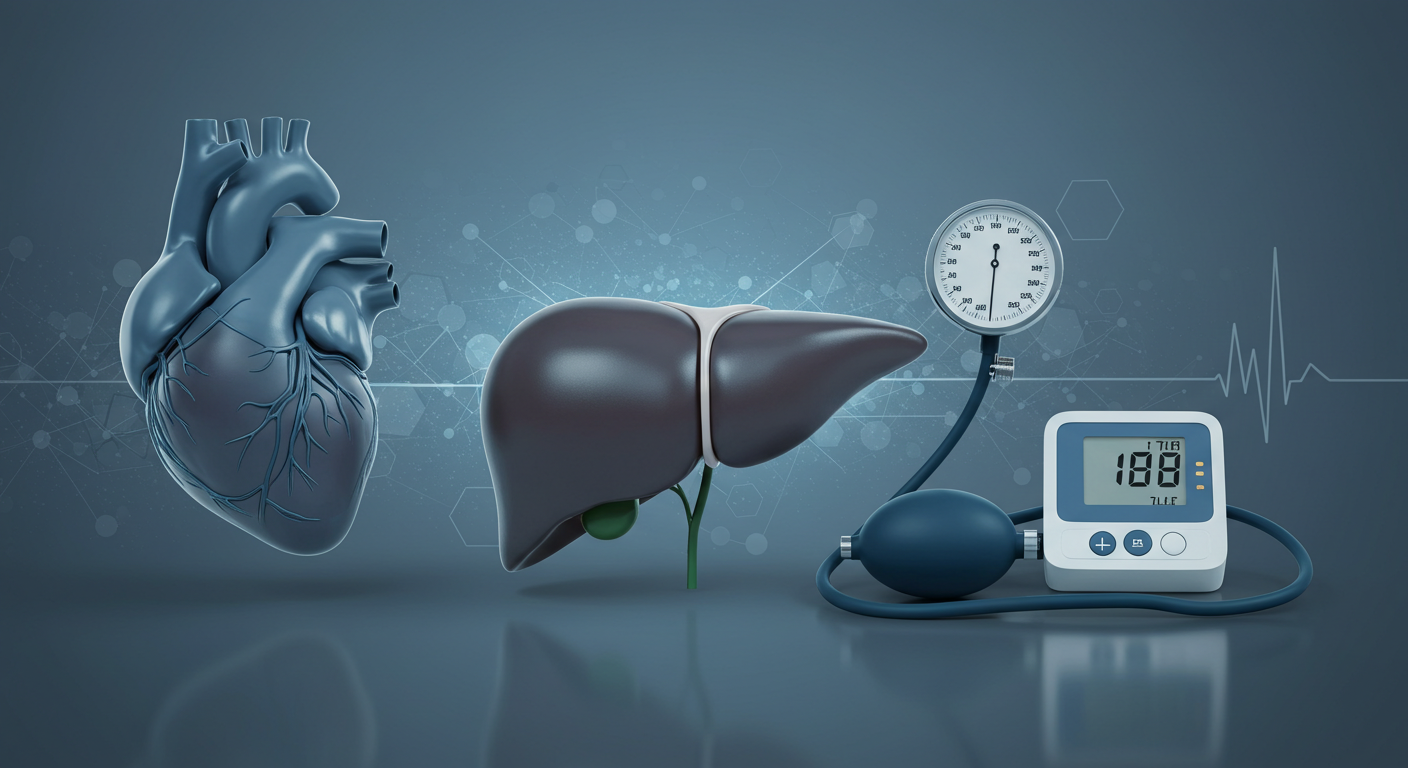 지방간과 고혈압: 함께 있으면 심장병 위험이 2.6배 높아지는 이유