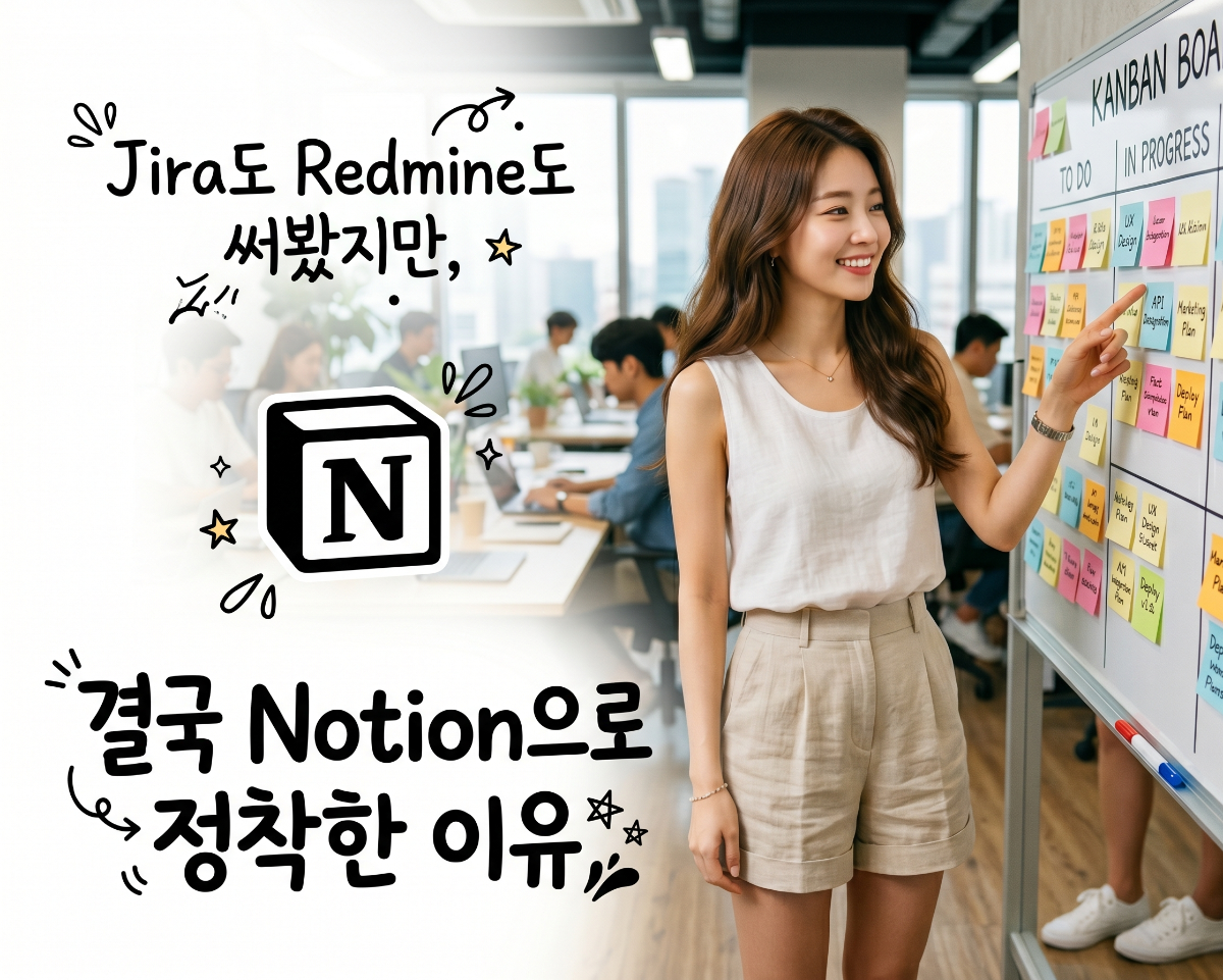 Jira도 Redmine도 써봤지만 결국 Notion으로 정착한 이유 (협업툴 도입 실패와 교훈)