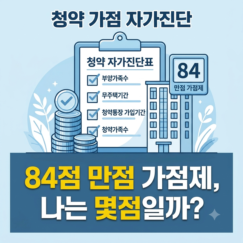 주택청약 가점제84점 만점