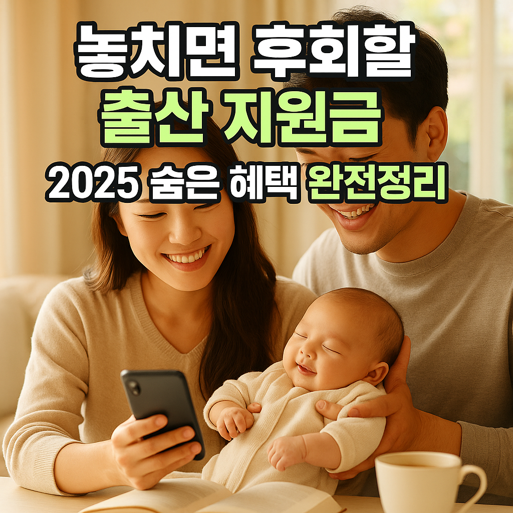 신생아와 함께 행복한 시간을 보내는 부부