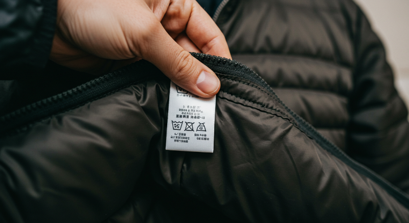 세탁 라벨 확인