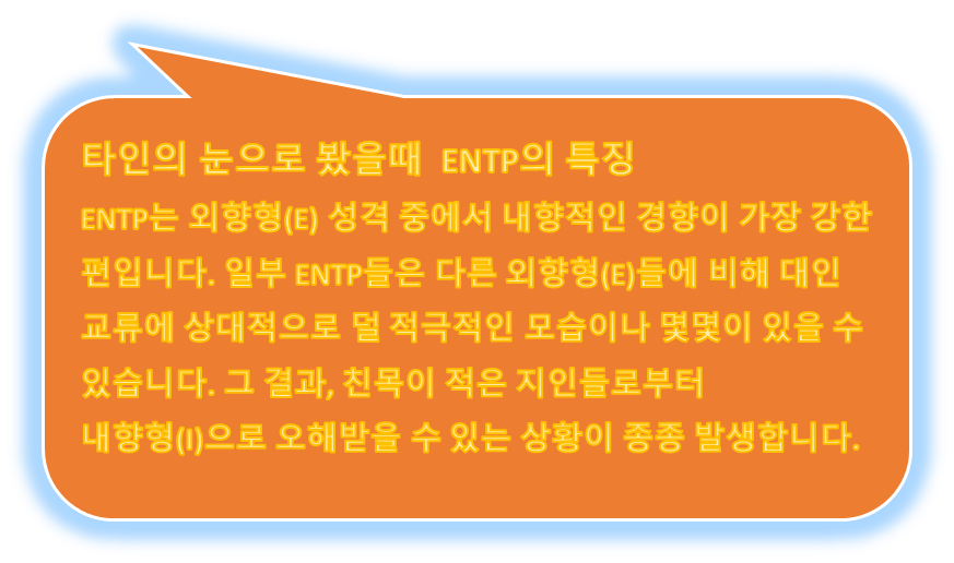 타인눈의 ENTP 특징