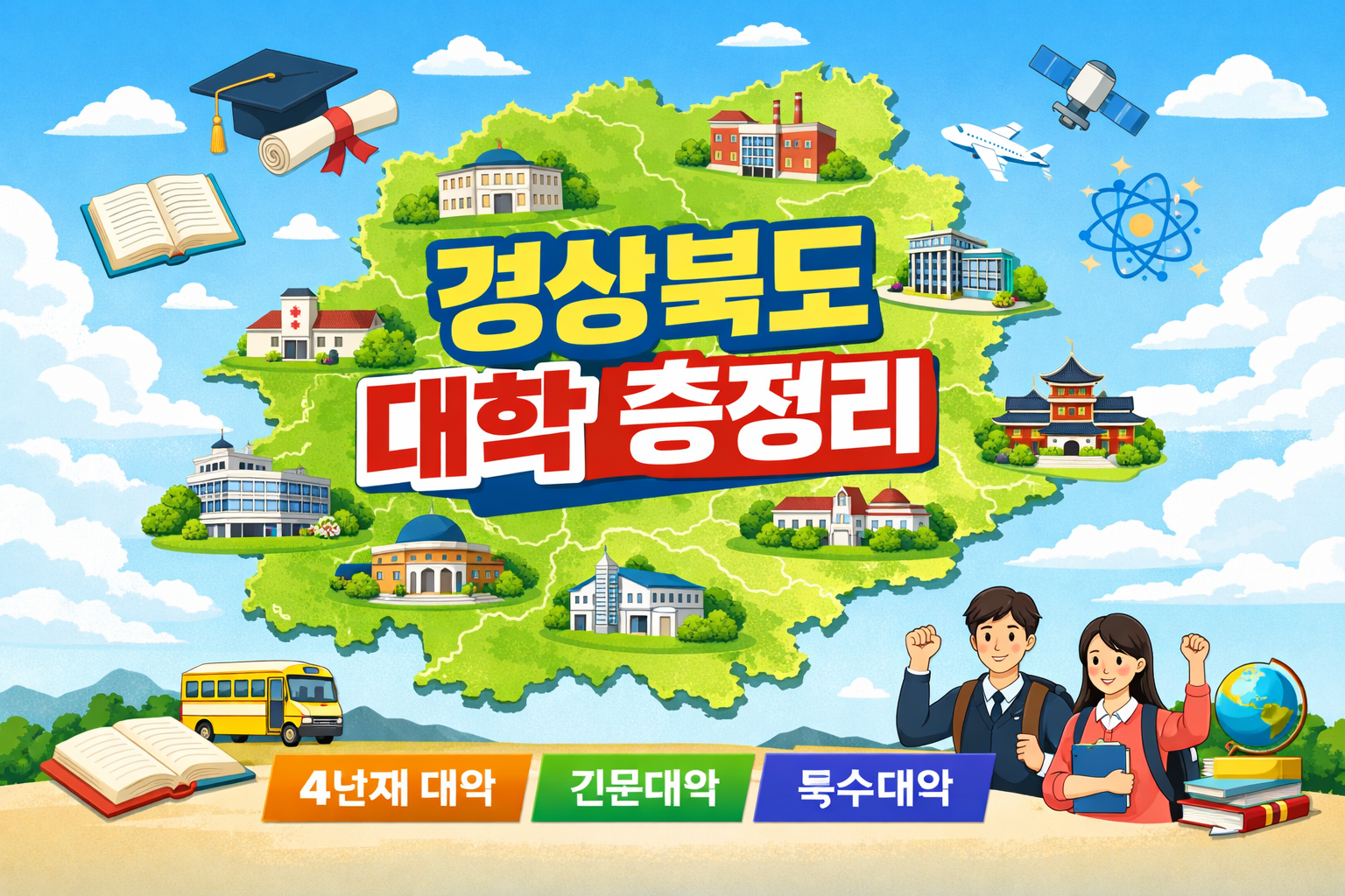 경상북도 대학 총정리｜4년제&middot;전문대&middot;특수대학 한눈에 보기