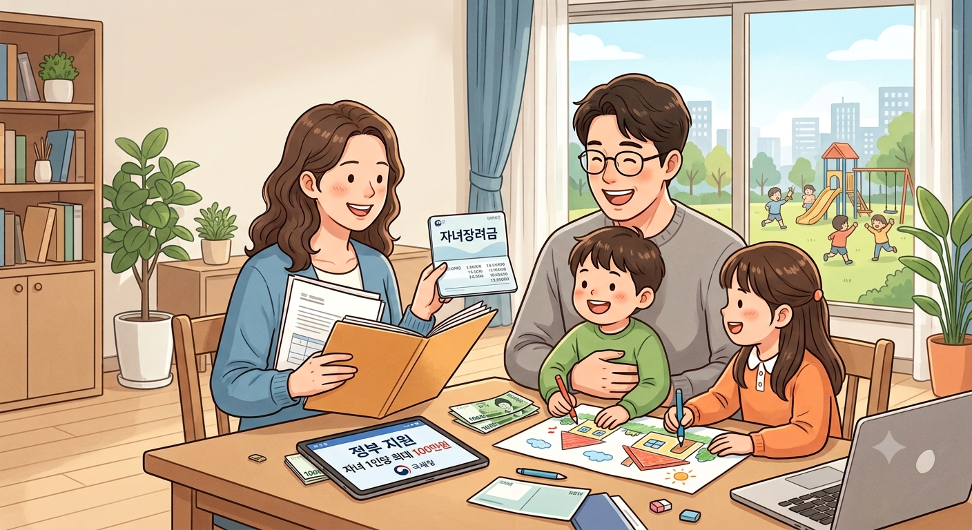 [2026 최신] 최대 100만 원 지급! 자녀장려금 신청 자격, 조건, 금액 총정리