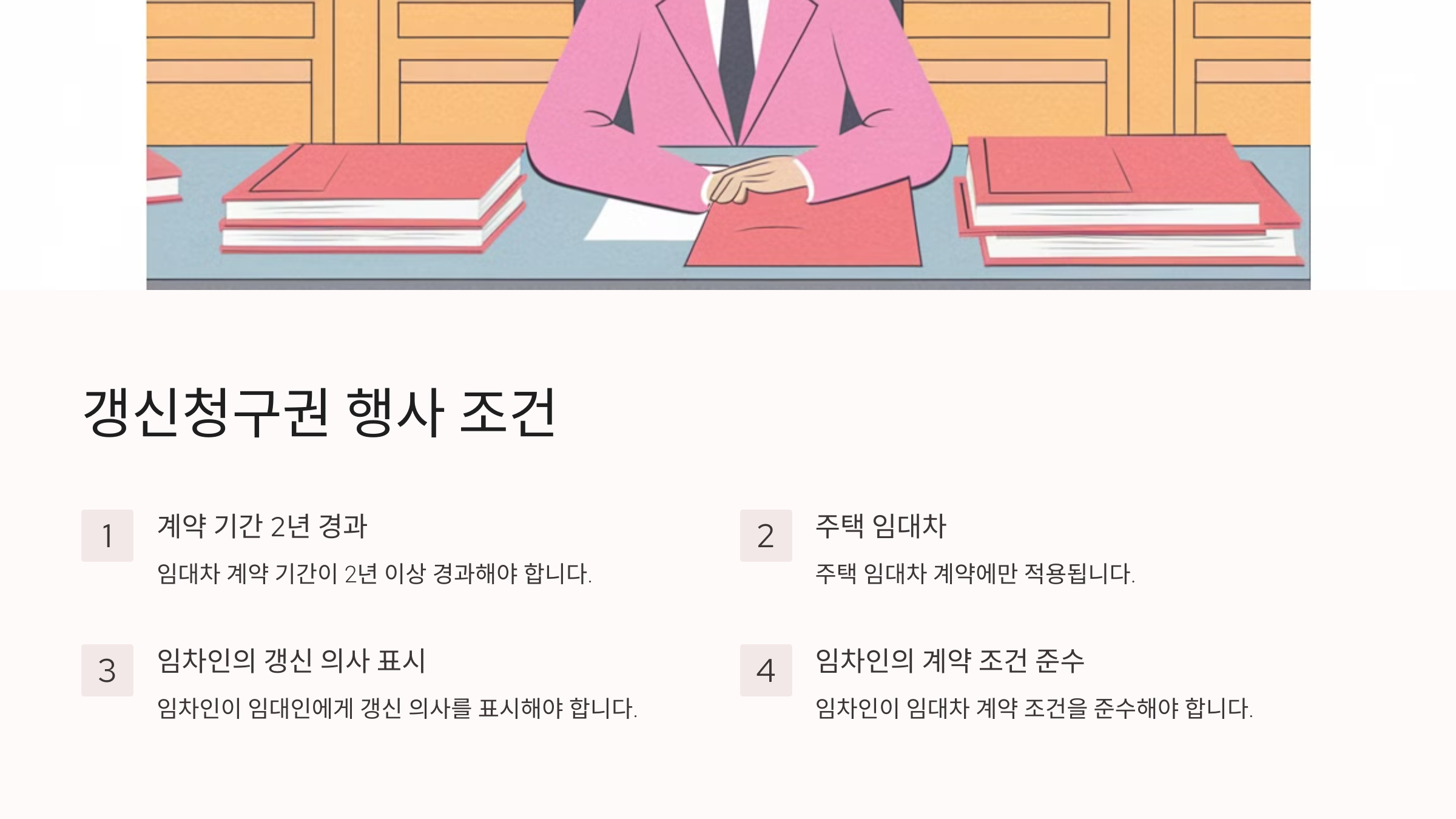 갱신청구권 행사 조건