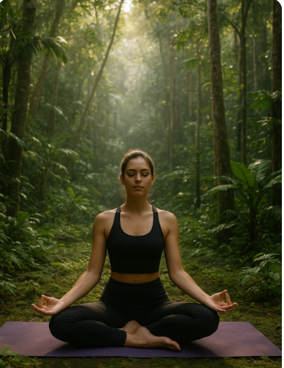 발리에서 명상 관련 사진