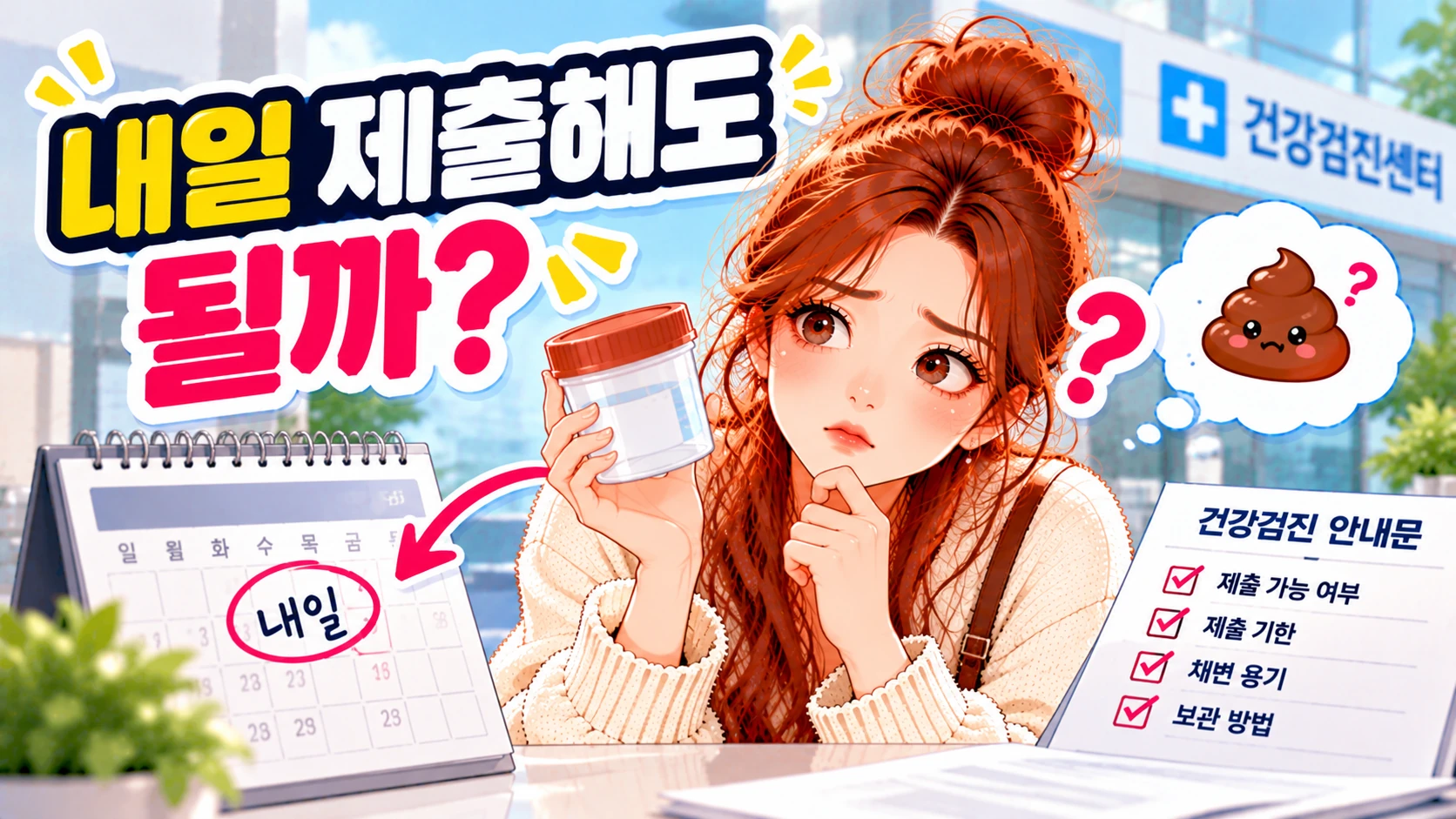 건강검진-대변검사-추후제출
