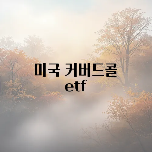 미국 커버드콜 etf