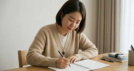 캘린더에 가족 일정을 먼저 적는 손