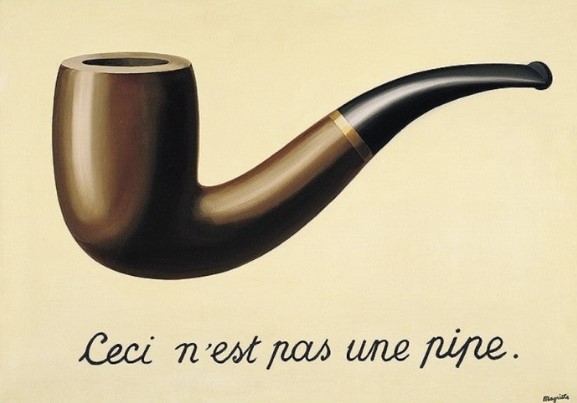 르네 마그리트의 '이미지의 배반' 작품 사진, 1929, 로스앤젤레스 카운티 미술관 소장, 출처: wikiart