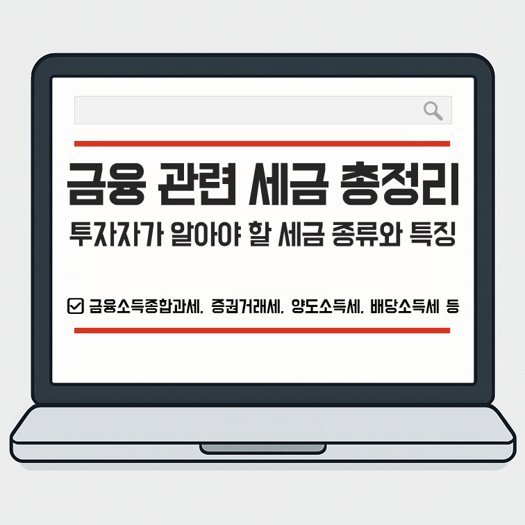금융 관련 세금 총정리 – 투자자가 꼭 알아야 할 세금 종류와 특징 안내 썸네일 이미지