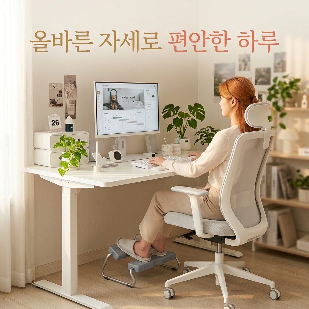 발받침대 추천 올바른 자세 척추 교정