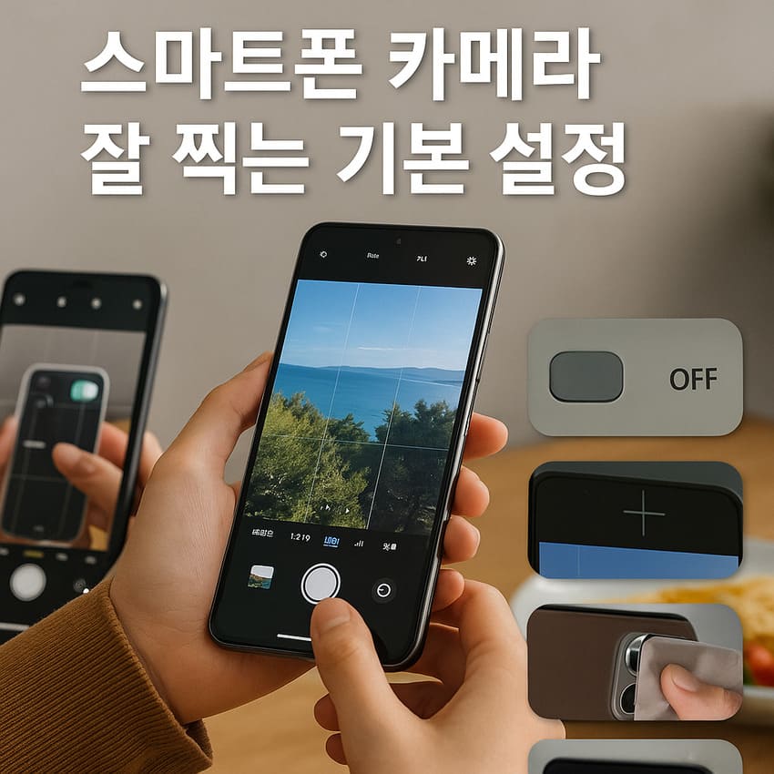 스마트폰 카메라 잘 찍는 기본 설정