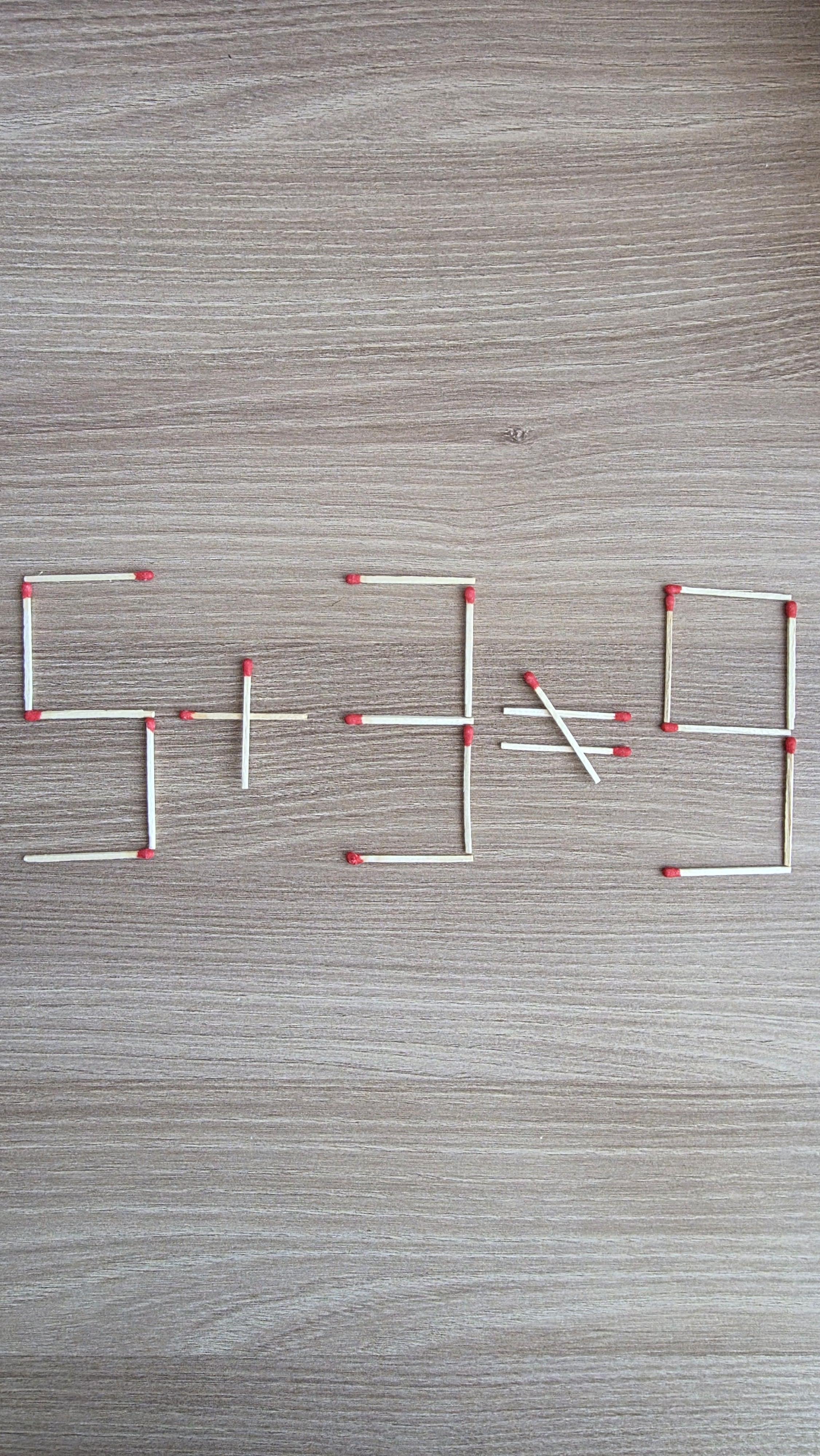 ［성냥개비 퀴즈 1］정답 3개 이미지