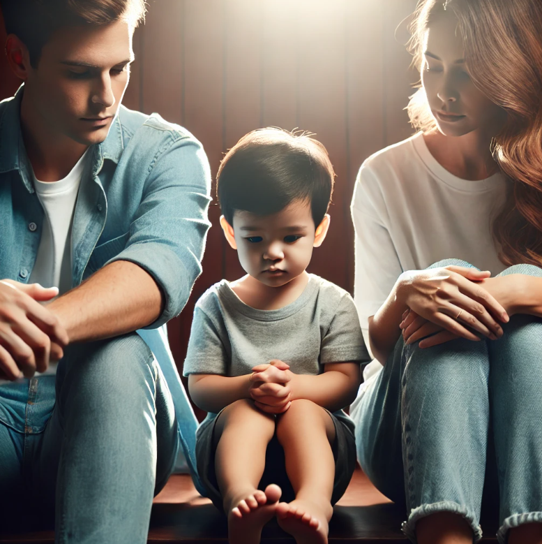 이혼 가정의 자녀가 죄책감을 가지지 않도록 노력함