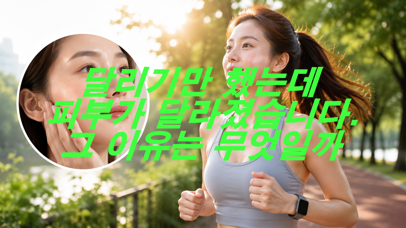 달리기만 했는데 피부가 달라졌습니다. 그 이유는 무엇일까?