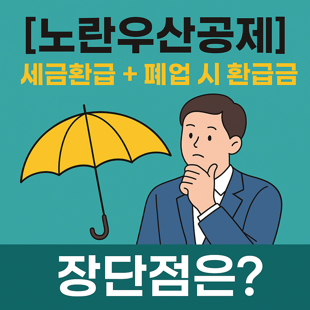 [노란우산공제] 세금환급 + 폐업 시 환급금, 몰랐다간 손해봅니다