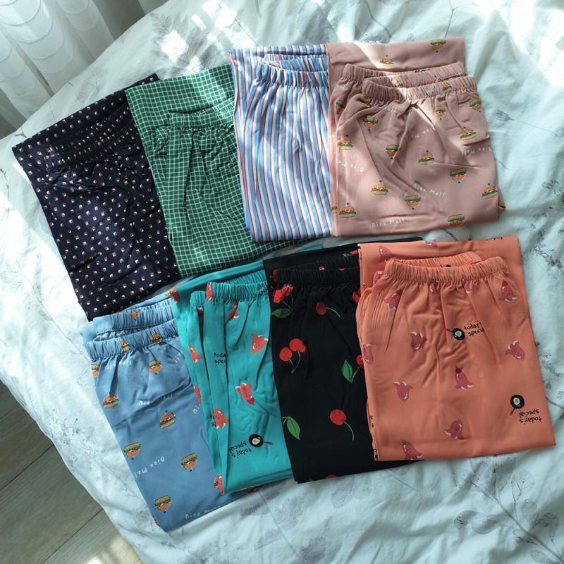 이브니에 커플 레이온 파자마 잠옷 반바지 긴바지