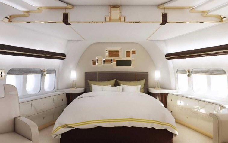 boeing 747-8 인테리어 예시