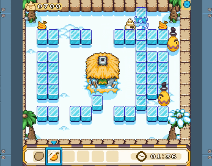 얼음벽을-깨고-과일을-수집하는-화면