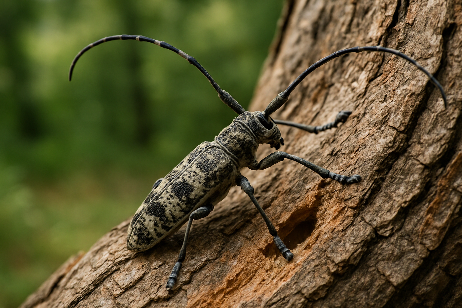 알락하늘소목 곤충