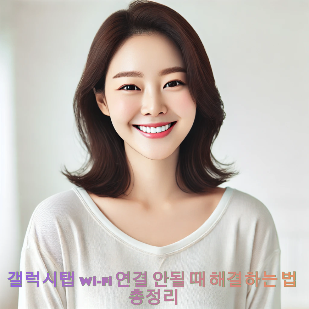 갤럭시탭 Wi-Fi 연결 안될 때 해결하는 법 총정리