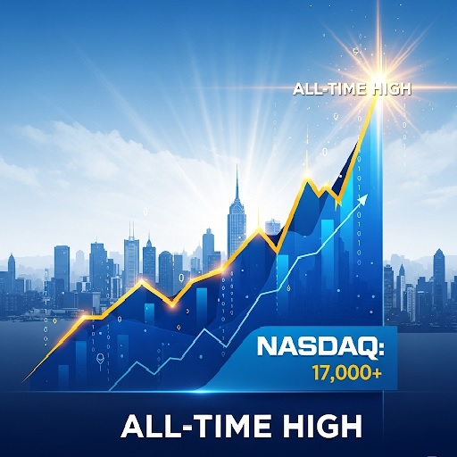 나스닥 사상 최고치 경신