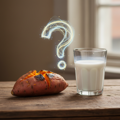 고구마와 우유&amp;#44; 정말 같이 먹으면 안 될까요?