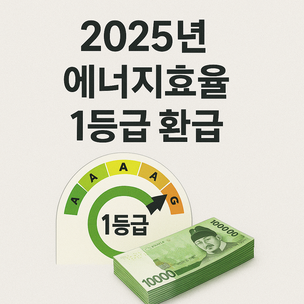 에너지효율 1등급 환급 신청