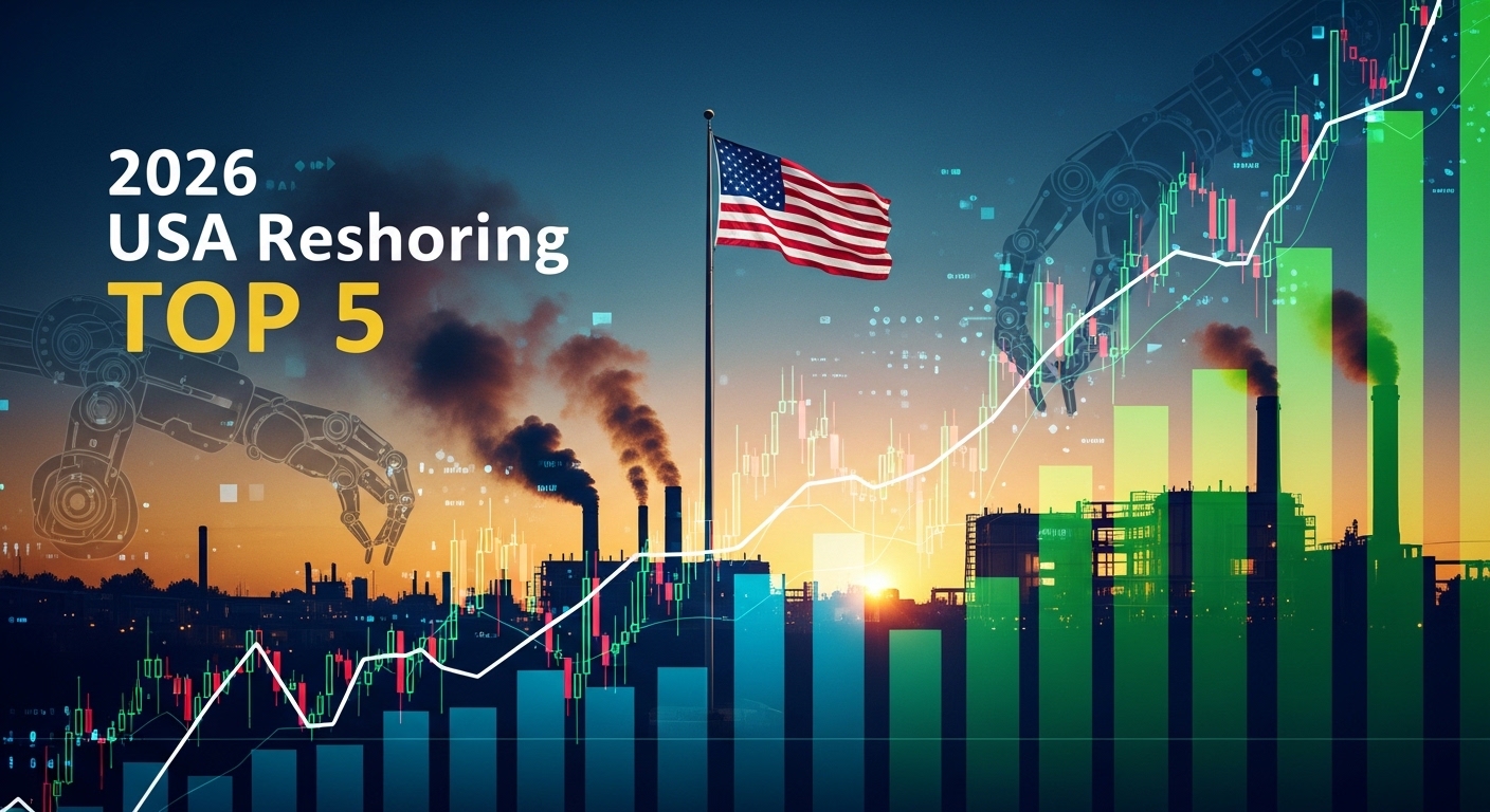 2026년 미국 리쇼어링 관련주 완벽 분석: 제조업 부흥의 최대 수혜 종목 TOP 5