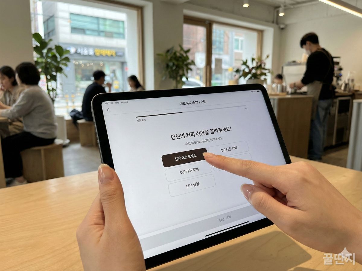 고객이 직접 정보를 제공하는 제로 파티 데이터 수집 화면