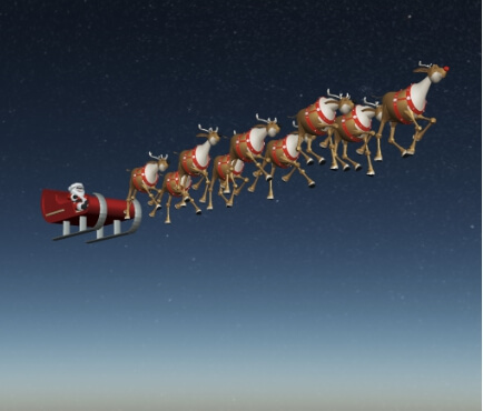 flightradar24 산타 위치 추적하기