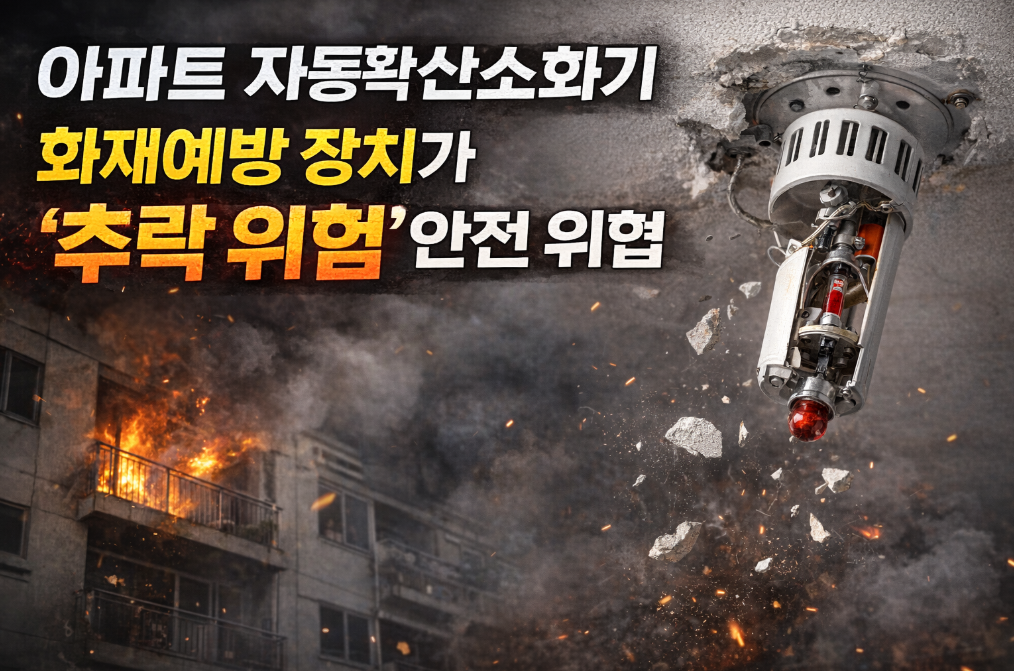 아파트 자동확산소화기 추락 위험? 화재예방 장치의 불편한 진실