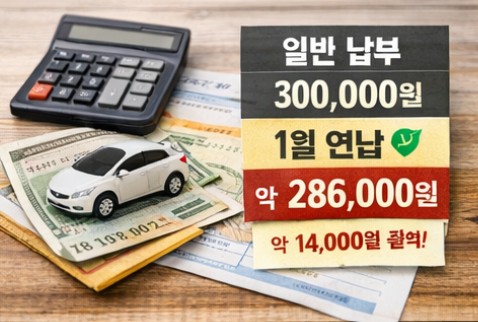 자동차세 신청 연납