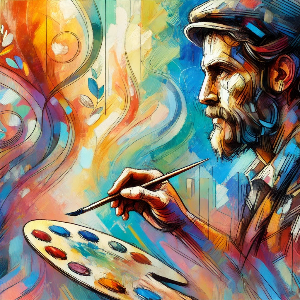 그림 그리는 이미지.