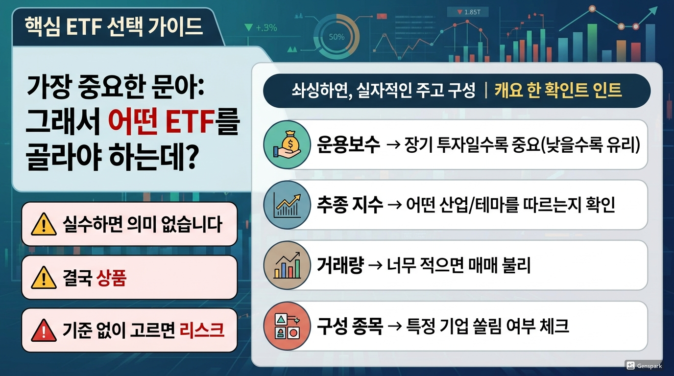 ETF 선택 시 꼭 봐야 할 포인트