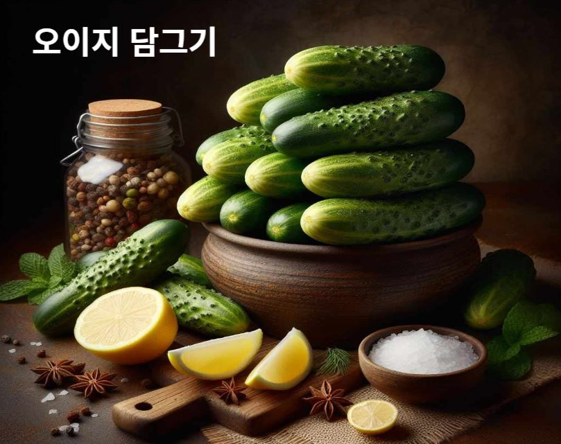 오이지 담그기 재료
