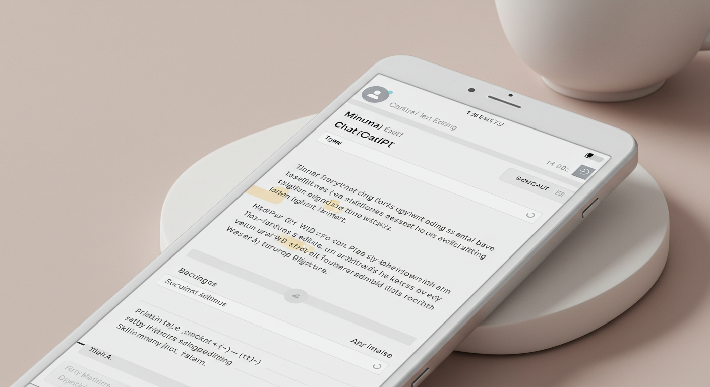 챗GPT가 수정 결과를 보여주는 모습