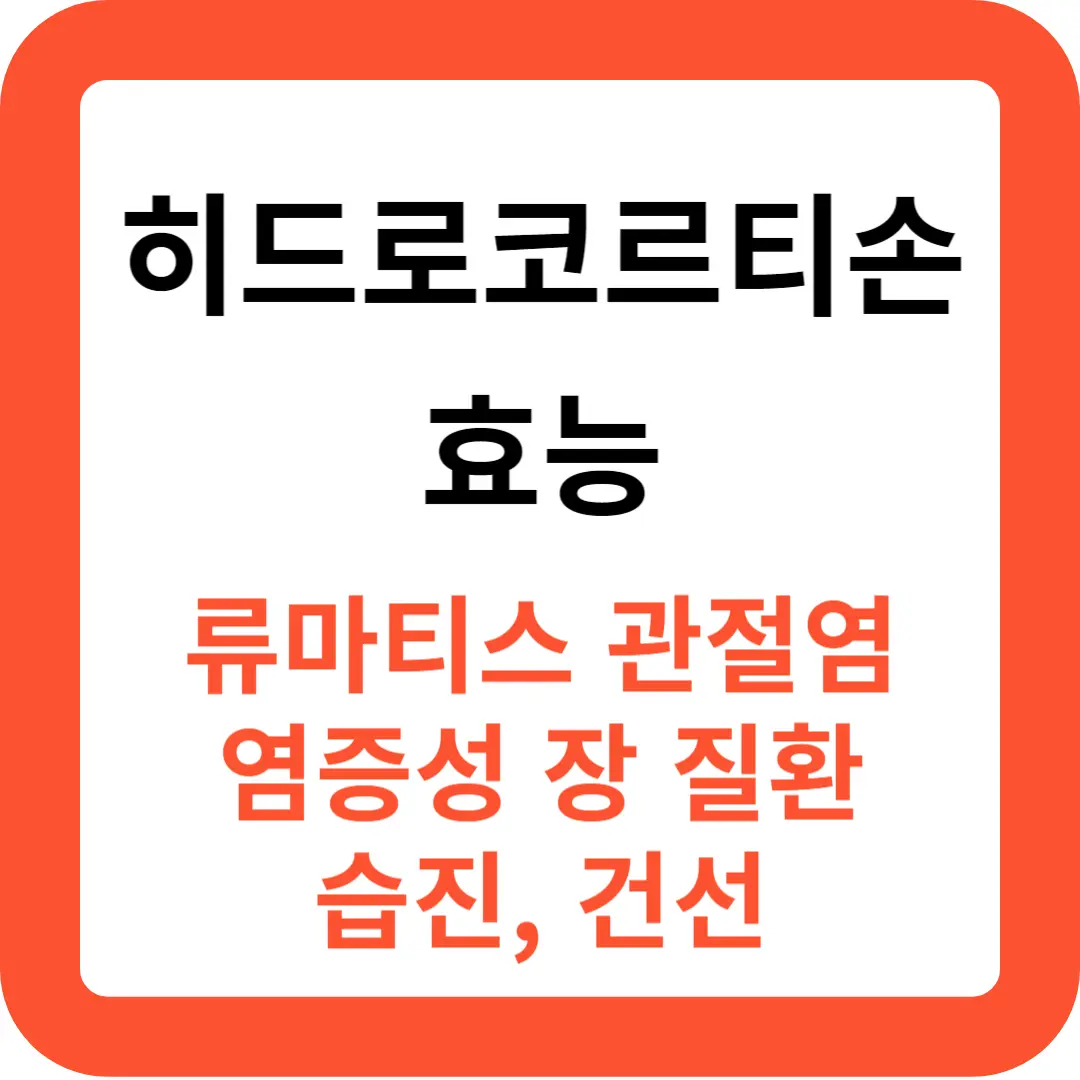 히드로코르티손-효능-추천