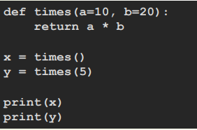 기본 파라미터 값 지정