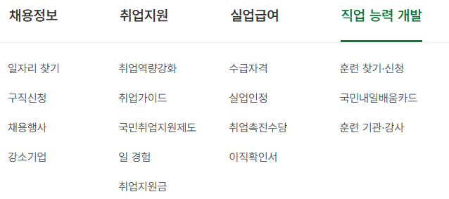 내일배움카드 신청자격 신청 방법